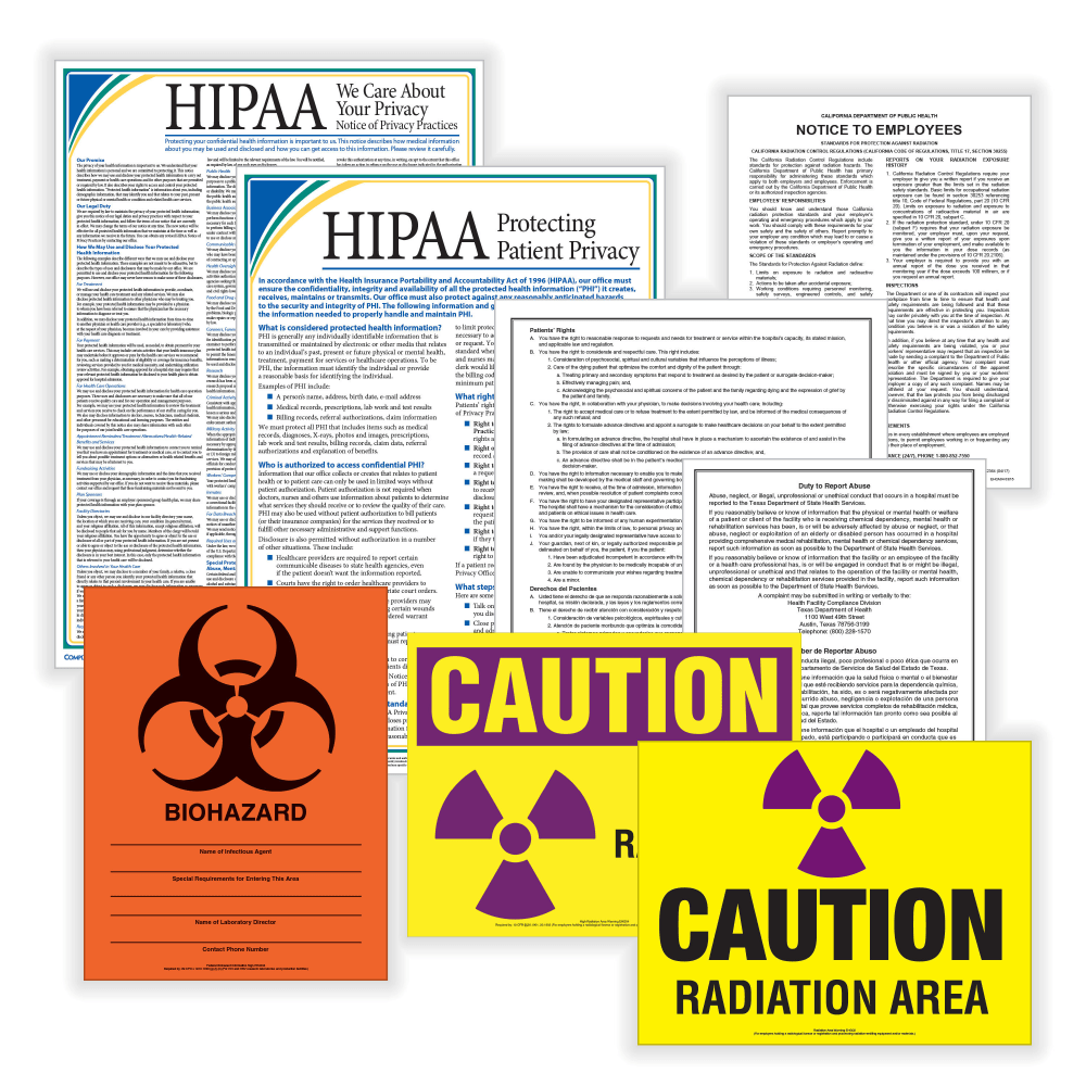 TAX FORMS PRINTING, INC. EHCOU ComplyRight Healthcare Poster Set, English, Colorado