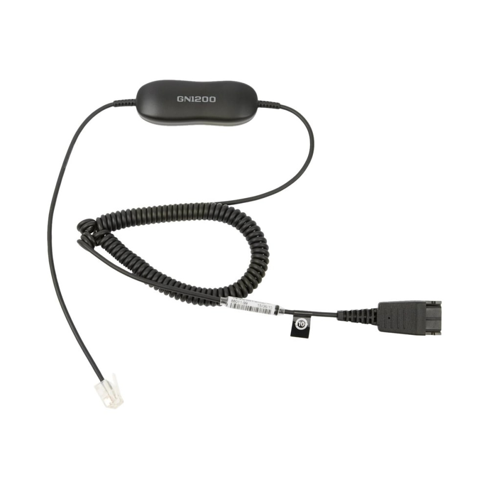 GN AUDIO USA INC. GN Netcom 88011-99  Smart Cord For Phone Headsets, 6.6ft, Black