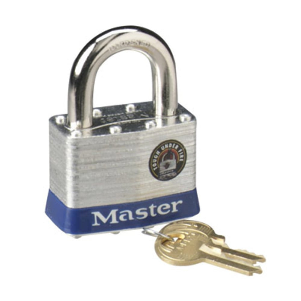 MASTER LOCK COMPANY LLC Master Lock 5D  2in Steel Security Padlock - Cut Resistant - Steel Body - Silver - 1 Each