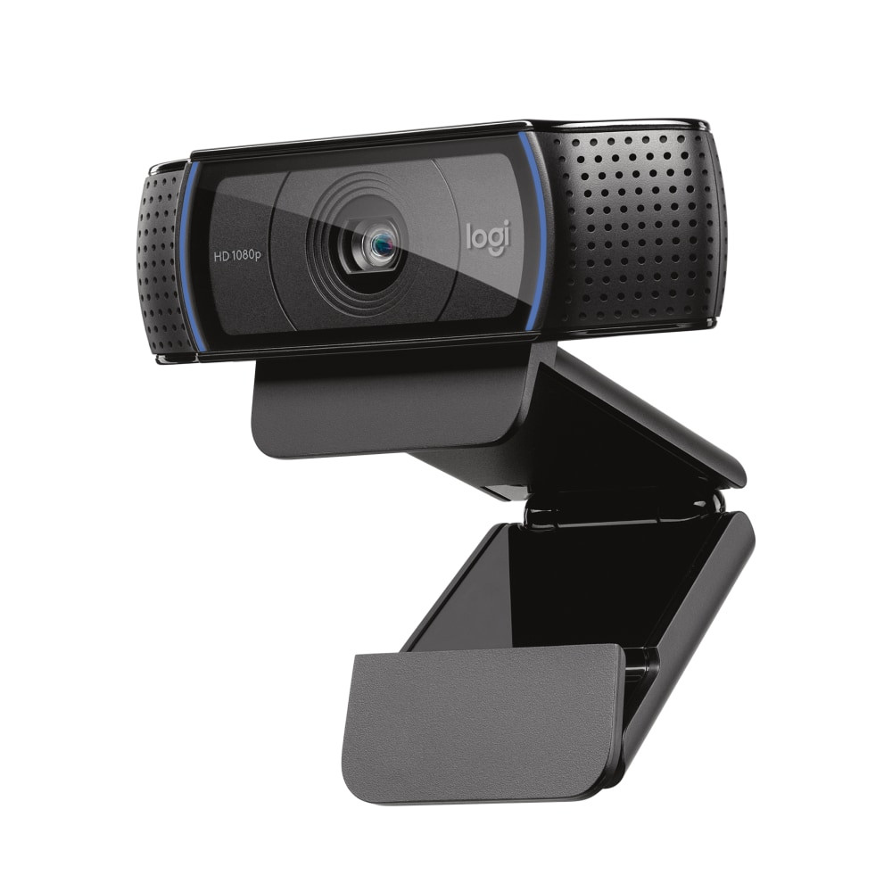 Logitech C920s is a budget-friendly, work-from-anywhere webcam that delivers a professional video meeting experience. It includes features designed to make you look and sound great in your next meeting. A 78 diagonal field of view perfectly frames you and your space, while autofocus adjusts smoothly and precisely. RightLight 2 technology automatically adjusts to your lighting situation even in low-light or backlit conditions. And dual integrated mics accurately capture your voice from multiple angles for greater nuance. If you're streaming or recording, use Logitech's Capture app to edit and customize. Flip down the lens cover at any point to protect your privacy.  Make a strong impression in your video conference calls with a diagonal, fixed 78 deg. field of view to perfectly frame you and your space-plus full HD at 1080p/30fps or 720p/30fps.  Two microphones capture more realistic sound from a broader range of angles-so your voice comes through sounding natural and clear in conference calls.  Easily create, record, and customize settings with our Capture app. A suite of features lets you fully edit and customize your stream.  Logitech RightLight 2 technology adjusts to your lighting conditions, producing bright, contrasted images, even if you're in a dim setting.  The full HD five-element glass lens and autofocus capture razor-sharp, clear images in consistent high definition during conference calls. A convenient cover protects the lens-and your privacy.