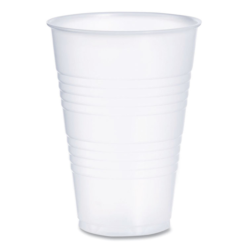 DART Y14 High-Impact Polystyrene Cold Cups, 14 oz, Translucent, 50 Cups/Sleeve. 20 Sleeves/Carton