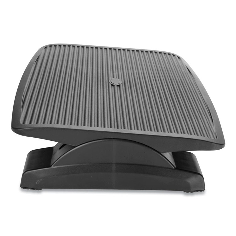 EMS MIND READER LLC FTLINEBLK Adjustable Height Ergonomic Footrest, 17.62w x 14d x 3.75h, Black