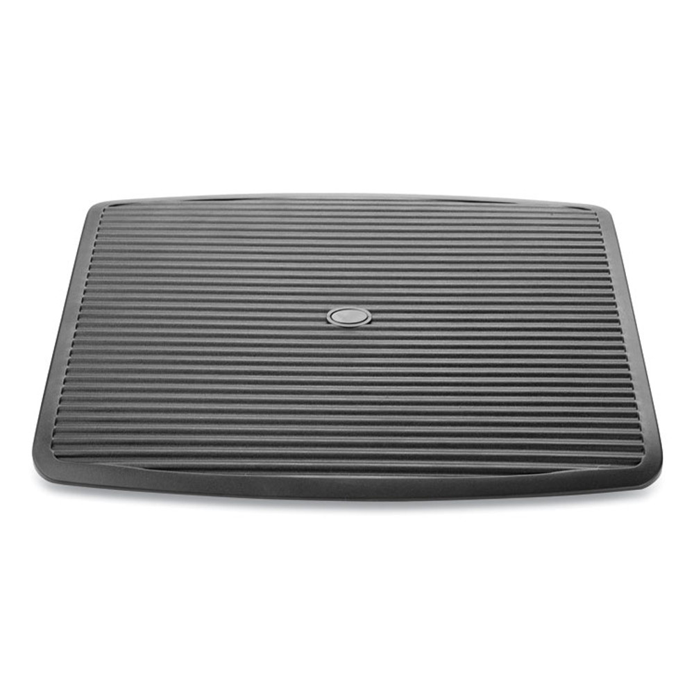 EMS MIND READER LLC FTLINEBLK Adjustable Height Ergonomic Footrest, 17.62w x 14d x 3.75h, Black