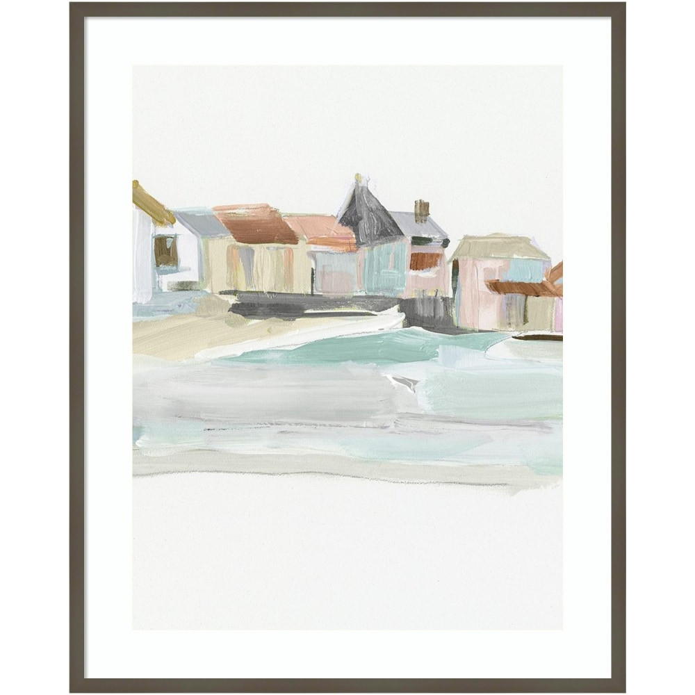 UNIEK INC. A42705537388 Amanti Art Seaside Tranquility I by Susan Pepe Wood Framed Wall Art Print, 33inW x 41inH, Gray