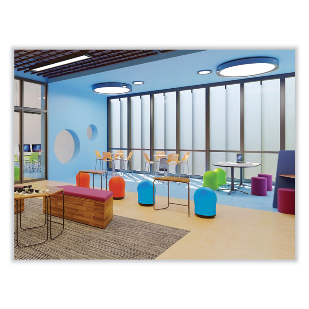 SAFCO PRODUCTS 4760BUV Zenergy Swivel Ball Chair, Backless, Supports Up to 250 lb, Baby Blue Vinyl