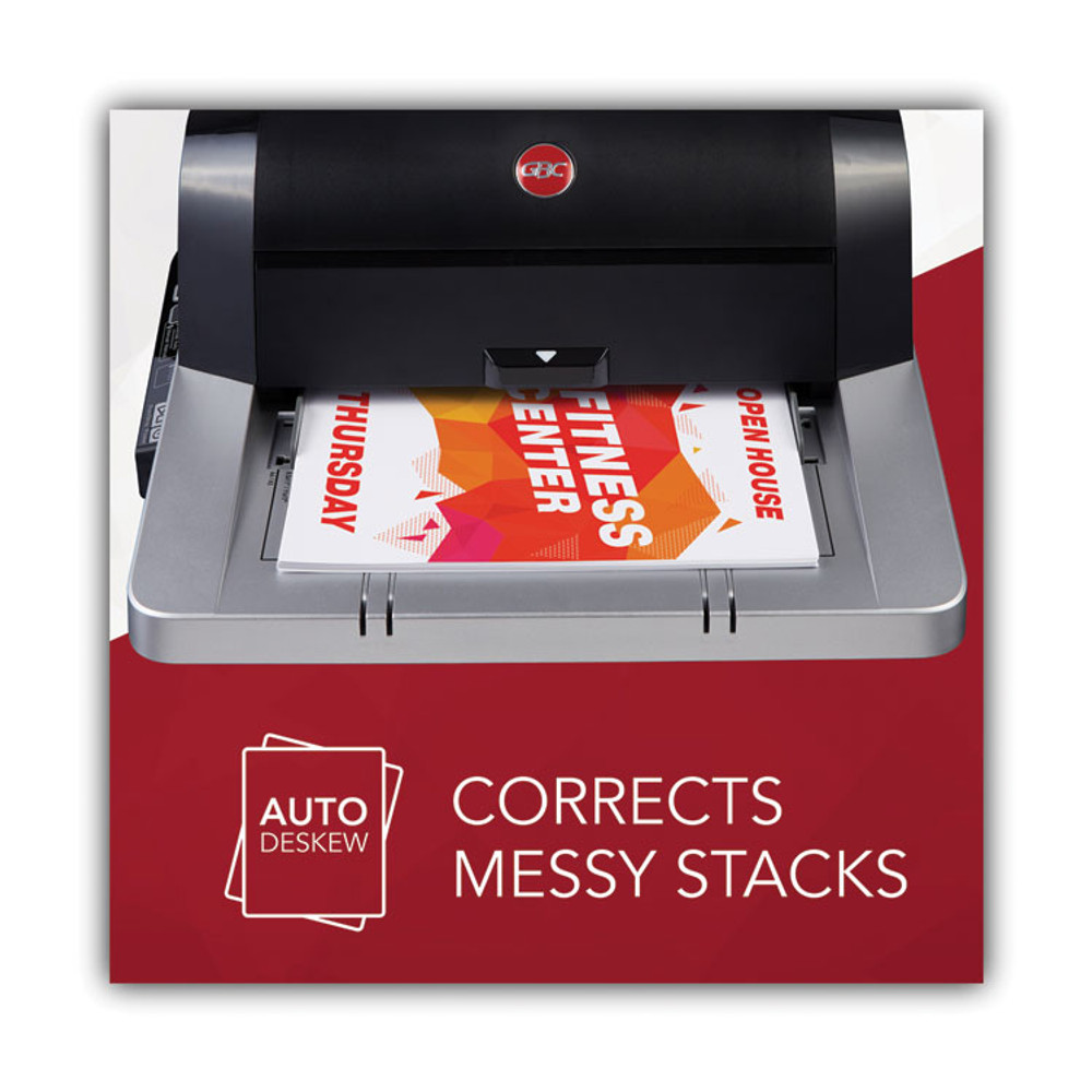 WILSON JONES CO. GBC® FOTON30120NA Foton 30 Automated Pouch-Free Laminator, Two Rollers, 1" Max Document Width, 5 mil Max Document Thickness