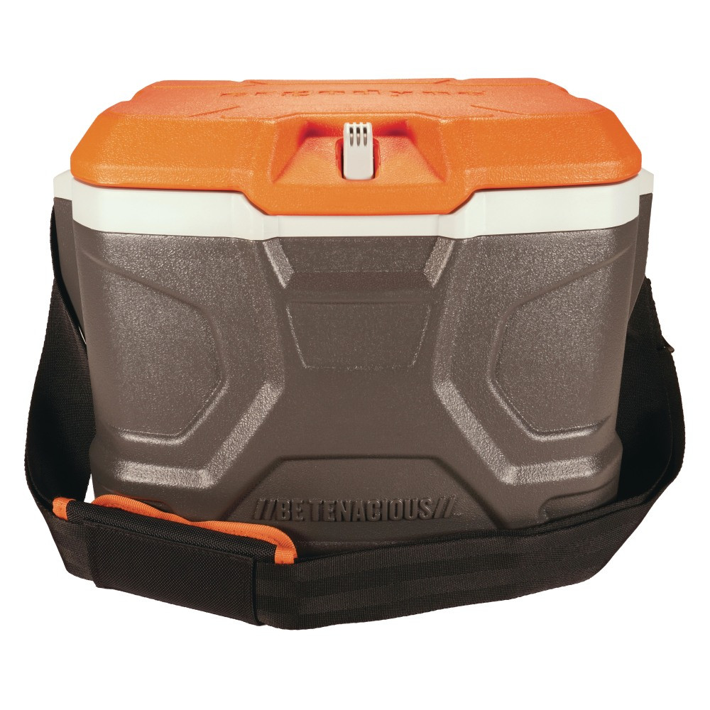 ERGODYNE CORPORATION 13170 Ergodyne Chill-Its 5170 17-Qt Industrial Hard-Sided Cooler, 16-1/4inH x 12inW x 12inD, Orange/Gray