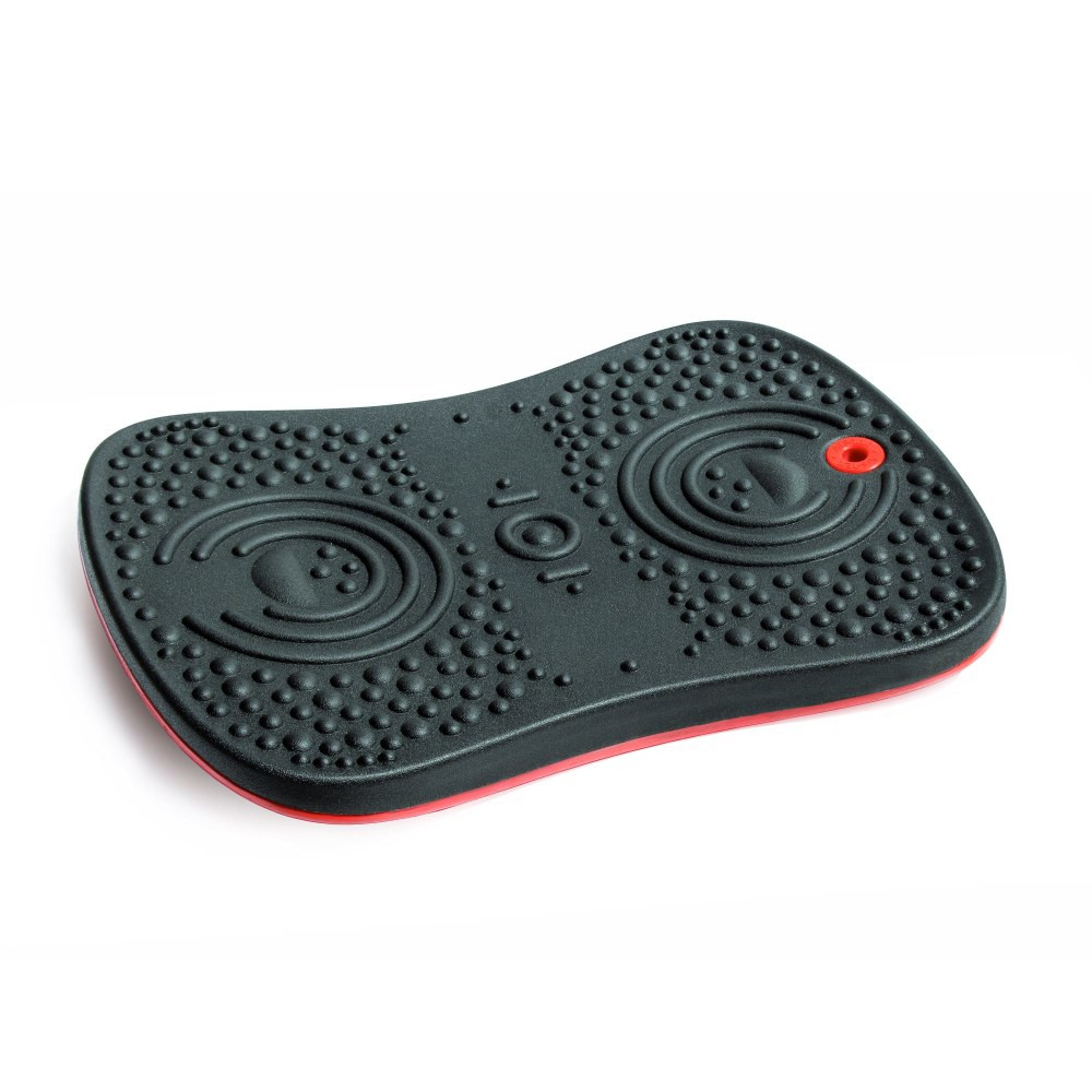 FLOORTEX FCWB1420ABK  AFS-TEX Active Anti-Microbial Exercise Wobble Balance Board, 20in x 14in, Black