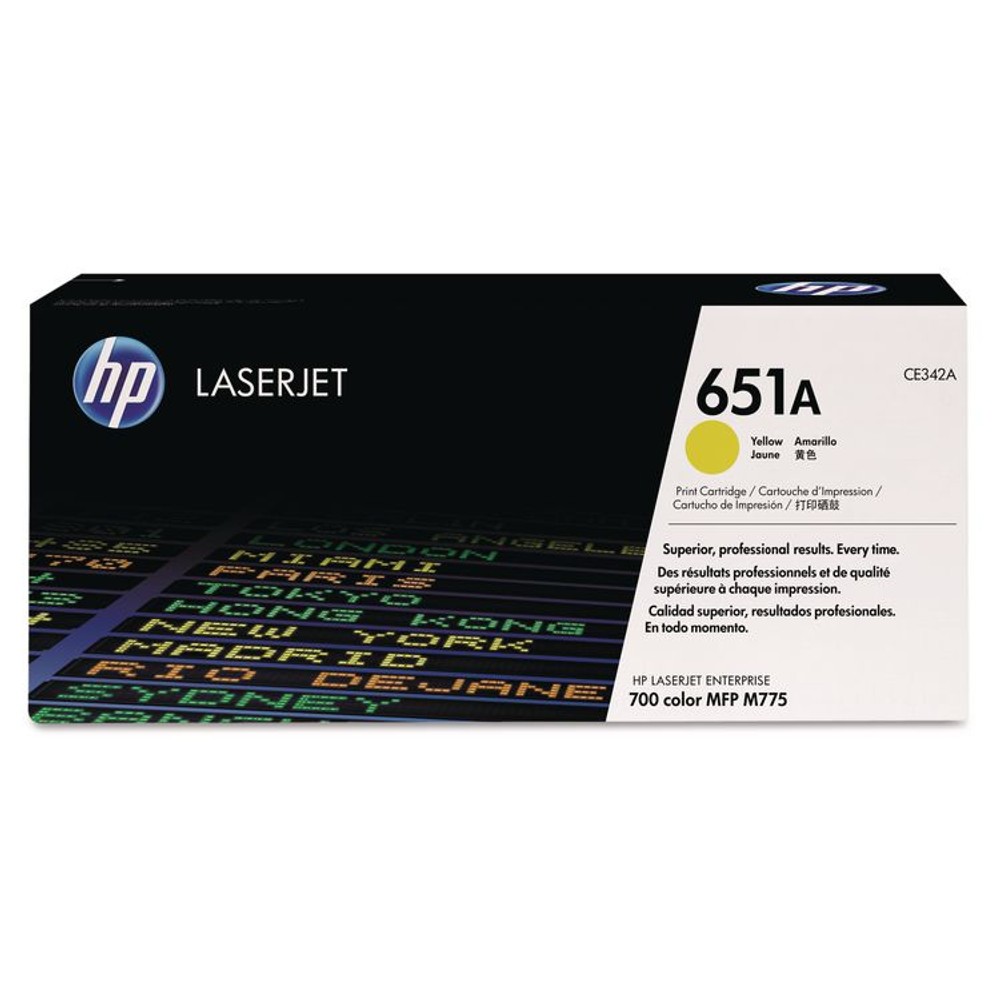 HP INC CE342A HP 651A, (CE342A) Yellow Original LaserJet Toner Cartridge