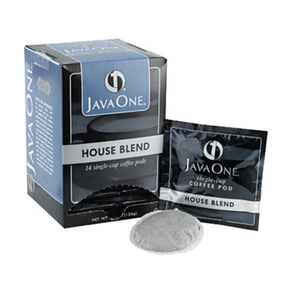 JAVA TRADING CO. LLC 40300 Java One Single-Serve Coffee Pods, House Blend, Carton Of 14