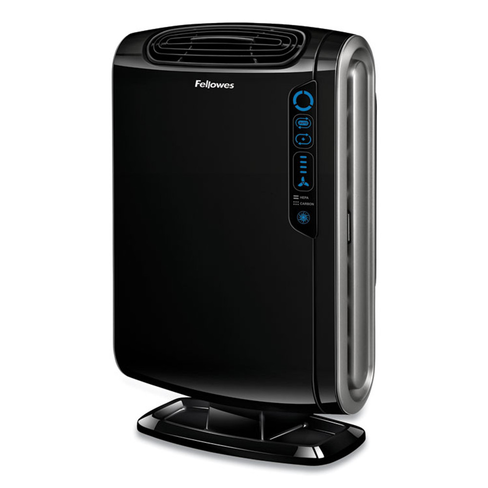 FELLOWES MFG. CO. 9286101 HEPA and Carbon Filtration Air Purifiers, 200 to 400 sq ft Room Capacity, Black