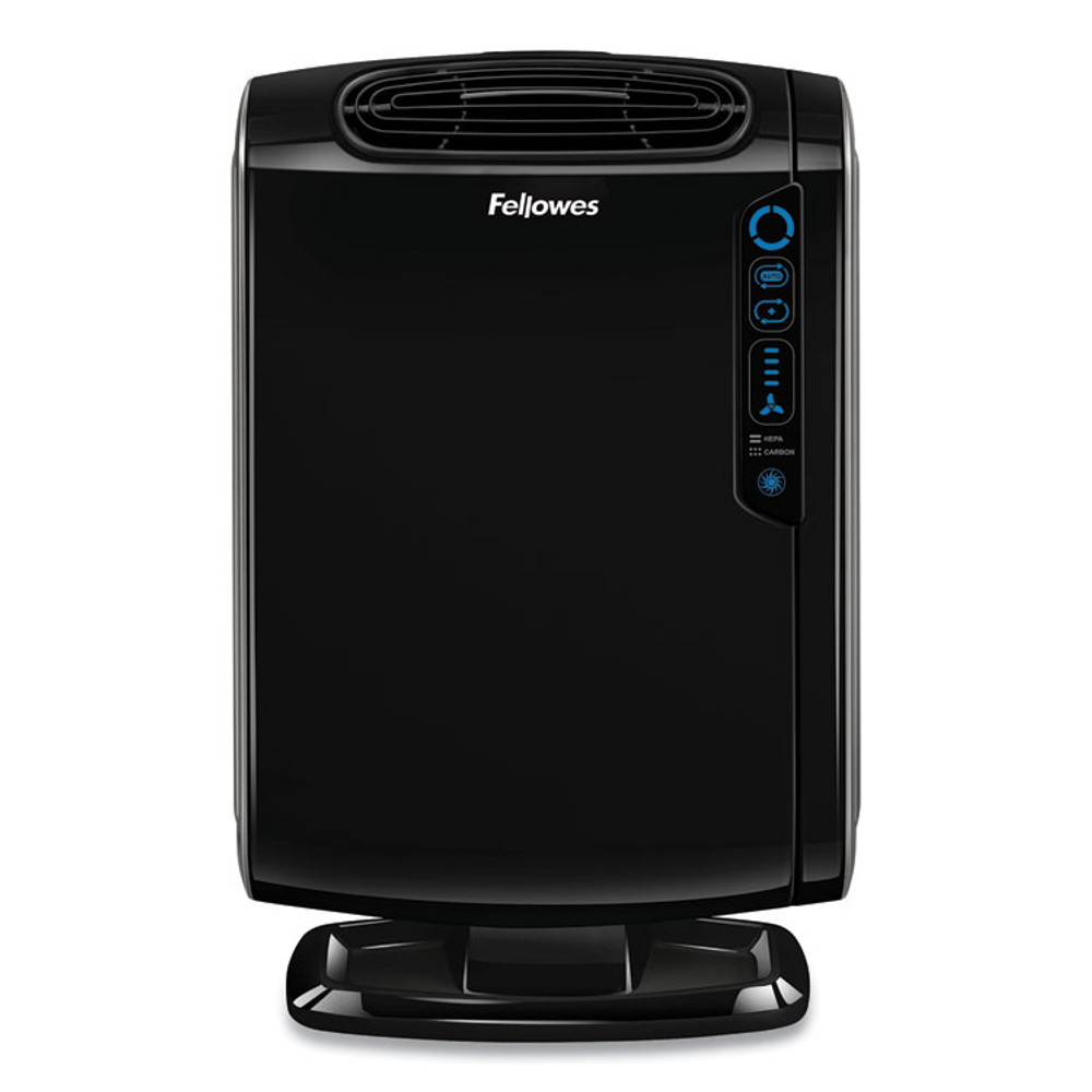 FELLOWES MFG. CO. 9286101 HEPA and Carbon Filtration Air Purifiers, 200 to 400 sq ft Room Capacity, Black