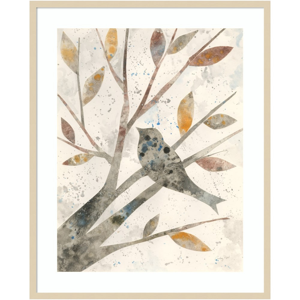 UNIEK INC. A42705534097 Amanti Art Natural Wonder IV Bird by Courtney Prahl Wood Framed Wall Art Print, 33inW x 41inH, Natural