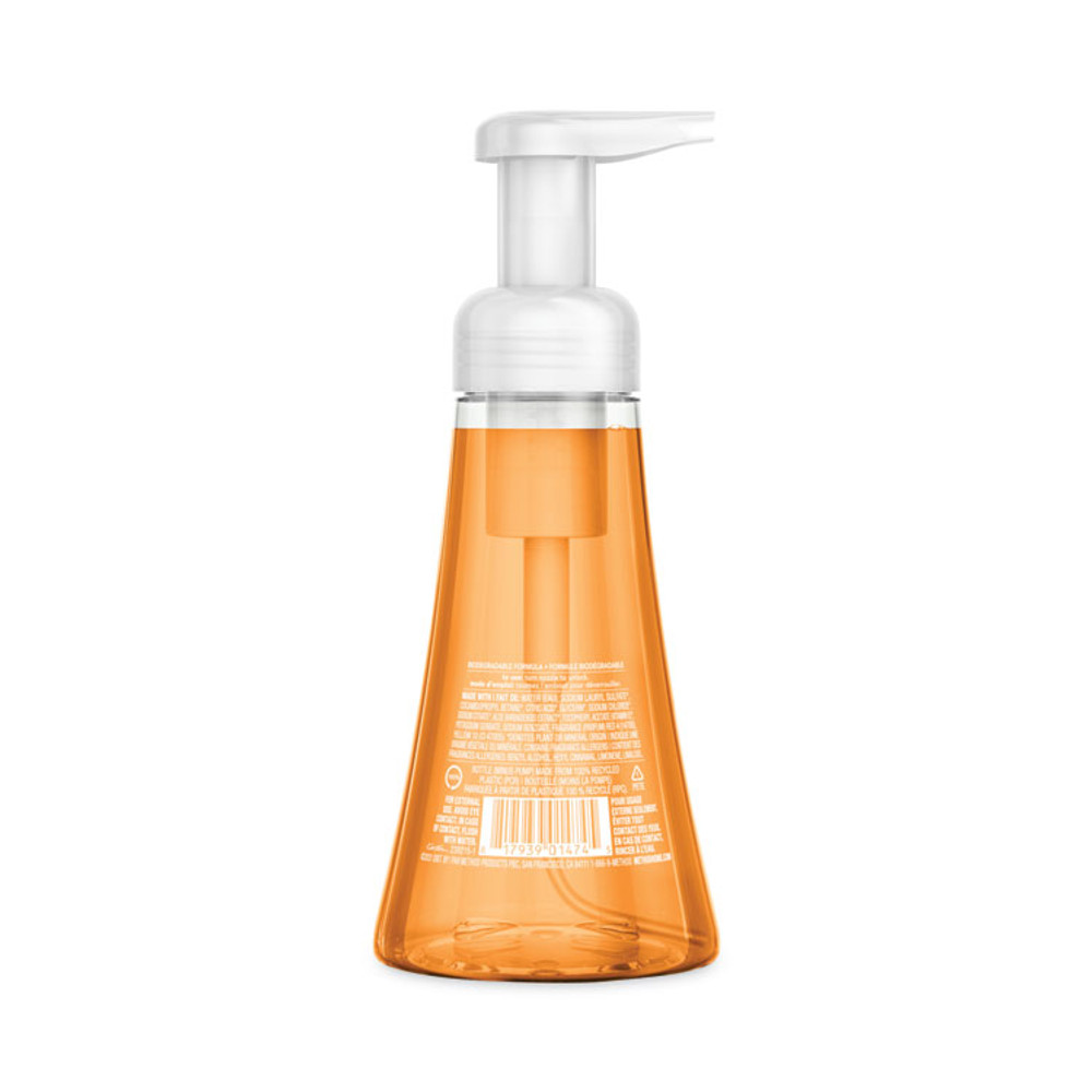 METHOD PRODUCTS INC. 01474EA Foaming Hand Wash, Orange Ginger, 10 oz Pump Bottle