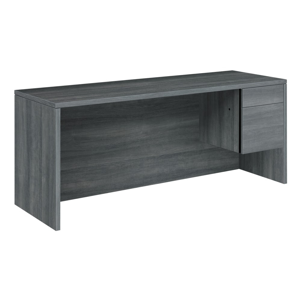 HNI CORPORATION HON HON10545RLS1  10500 72inW 2-Drawer Right-Pedestal Credenza Computer Desk, Sterling Ash