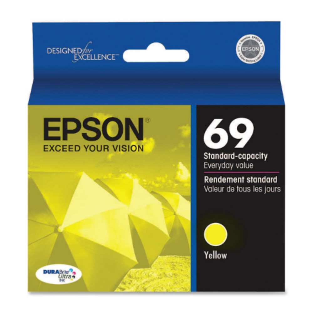 EPSON AMERICA INC. T069420-S Epson 69 DuraBrite Ultra Yellow Ink Cartridge, T069420-S