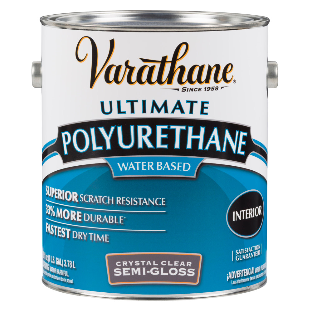 THE FLECTO COMPANY INC. Varathane 200131  Ultimate Water-Based Polyurethane, 1 Gallon, Crystal Clear Semi-Gloss, Pack Of 2 Cans