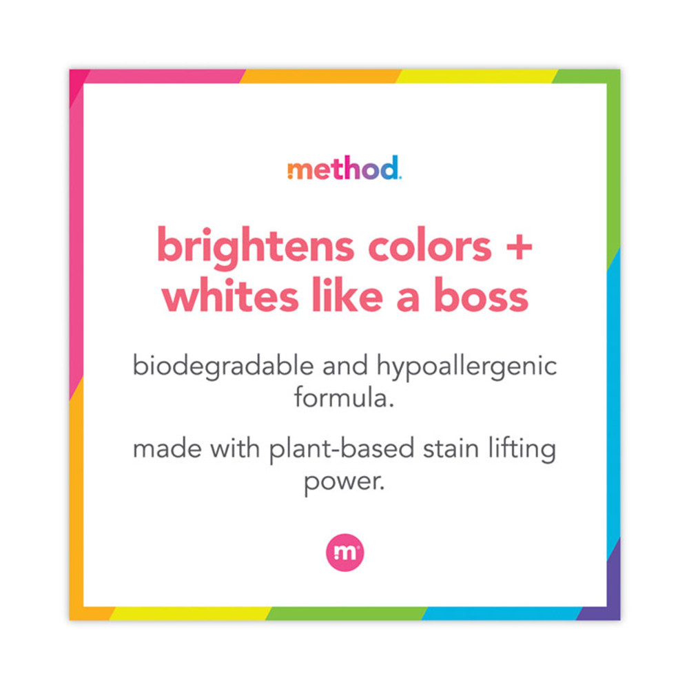METHOD PRODUCTS INC. 01490 4X Concentrated Laundry Detergent, Ginger Mango, 53.5 oz Bottle, 4/Carton