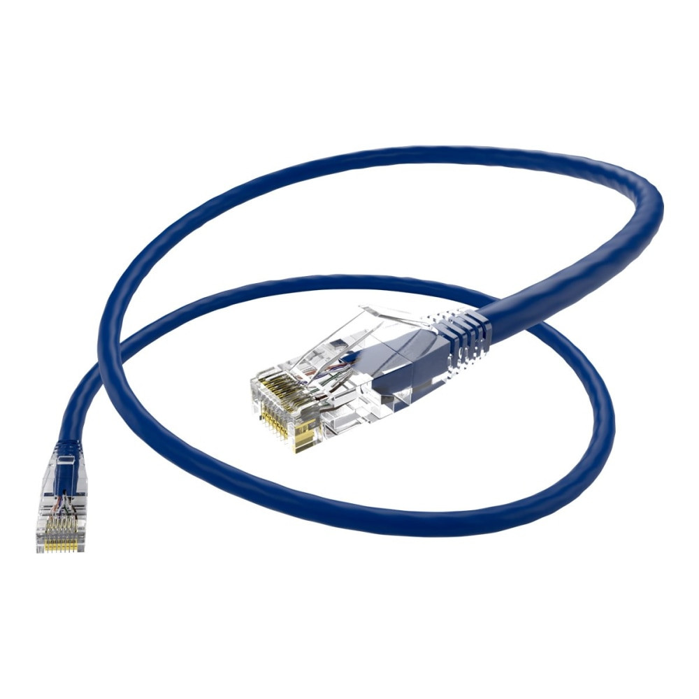 UNIRISE USA, LLC 10008 Unirise UNC Group Clearfit - Patch cable - RJ-45 (M) to RJ-45 (M) - 7 ft - UTP - CAT 6 - snagless, stranded - blue