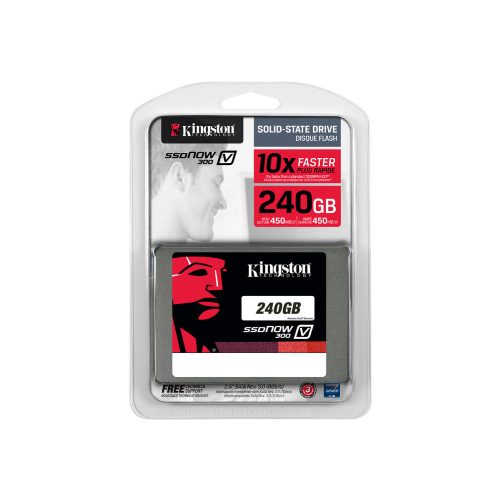 KINGSTON TECHNOLOGY CORPORATION SV300S37A/240G Kingston SSDNow 240GB Internal Solid State Drive - SATA (SATA/600), V300