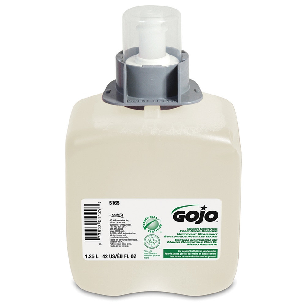 GOJO INDUSTRIES INC Gojo 5165-03  FMX-12 Green Seal Certified Foam Hand Soap Cleaner, Unscented, 42 Oz Bottle