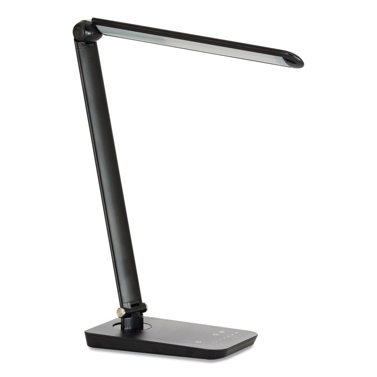 SAFCO PRODUCTS 1001BL Vamp Lighting, Multi-pivot Neck, 16.75" High, Black