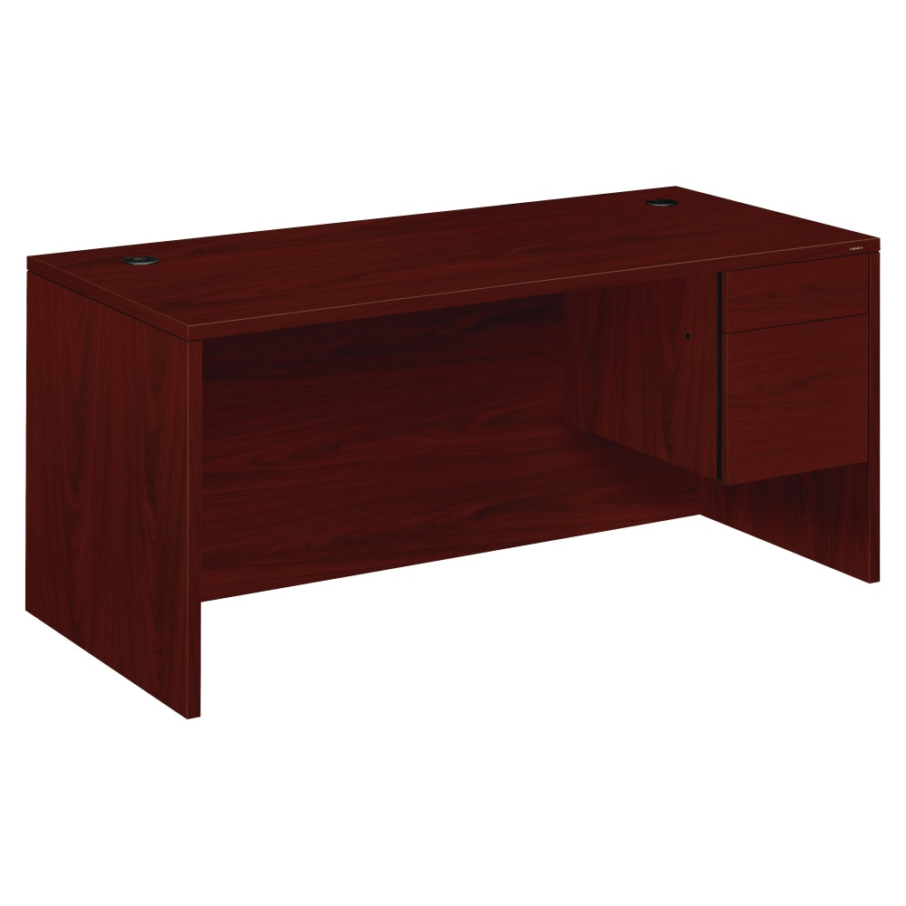 HNI CORPORATION HON 10583RNN  10500 66inW Workstation Computer Desk With Left Return, Mahogany