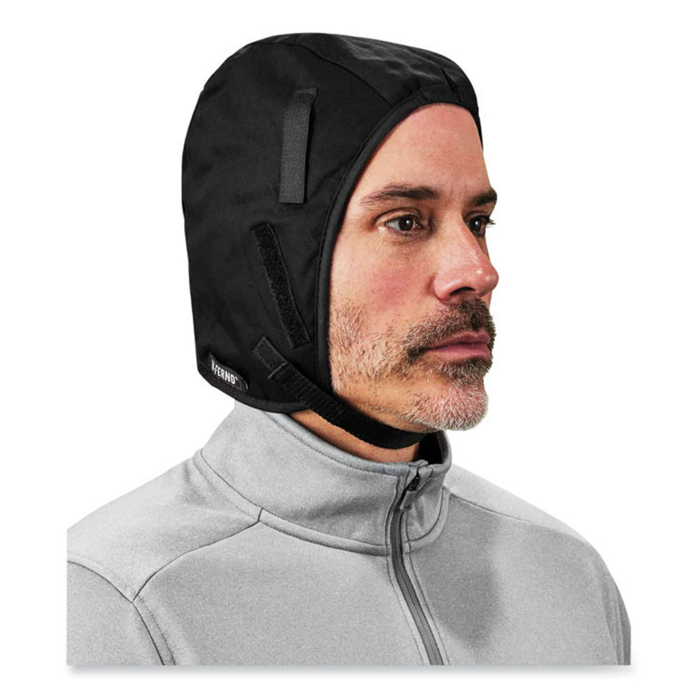 TENACIOUS HOLDINGS, INC. ergodyne® 16850 N-Ferno 6850 2-Layer Cotton Regular Winter Liner, Cotton/Fleece, One Size Fits Most, Black