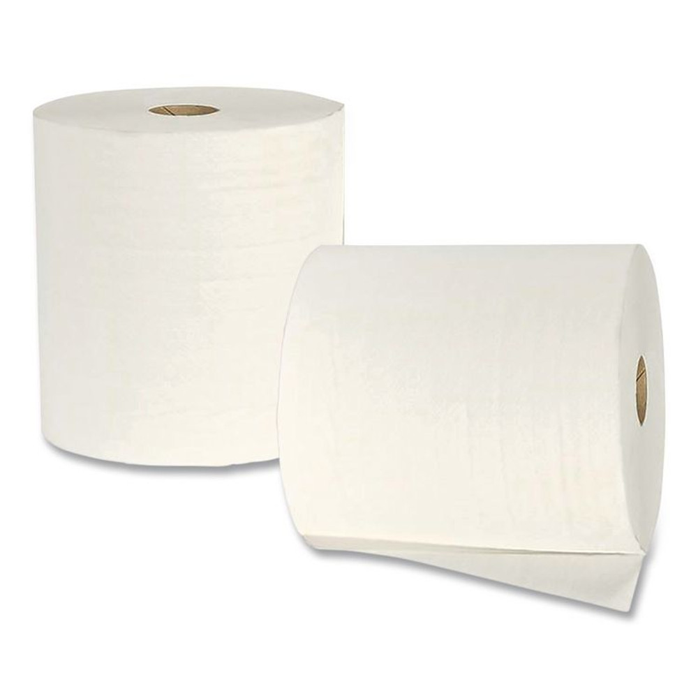 AMERICAN PAPER CONVERTING Eco Green® WL9012 Recycled Hardwound Paper Towels, 1-Ply, 7.87" x 900 ft, White, 6 Rolls/Carton