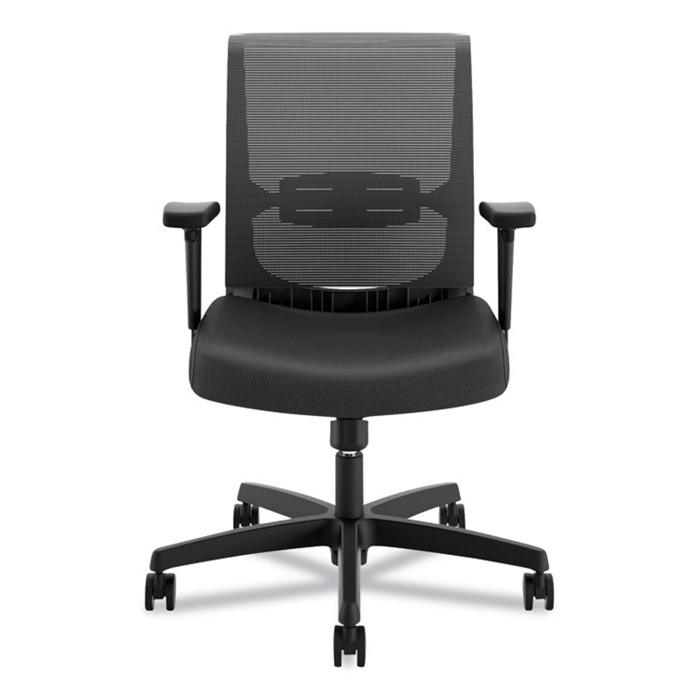 HON COMPANY CMS1AUR10 Convergence Mid-Back Task Chair, Swivel-Tilt, Supports Up to 275 lb, 15.75" to 20.13" Seat Height, Black
