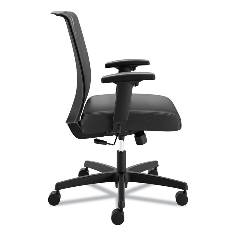 HON COMPANY CMS1AUR10 Convergence Mid-Back Task Chair, Swivel-Tilt, Supports Up to 275 lb, 15.75" to 20.13" Seat Height, Black