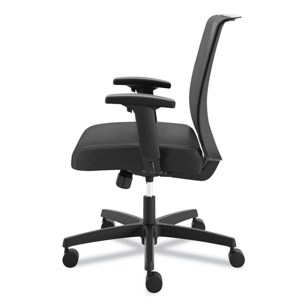 HON COMPANY CMS1AUR10 Convergence Mid-Back Task Chair, Swivel-Tilt, Supports Up to 275 lb, 15.75" to 20.13" Seat Height, Black