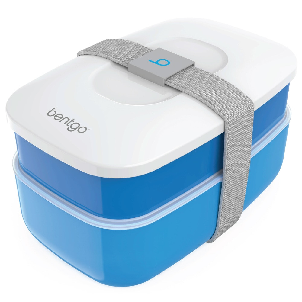 CHICA BELLA, INC. BENTGO-B Bentgo Classic All-In-One Lunch Box Container, 3-13/16inH x 4-3/4inW x 7-1/8inD, Blue