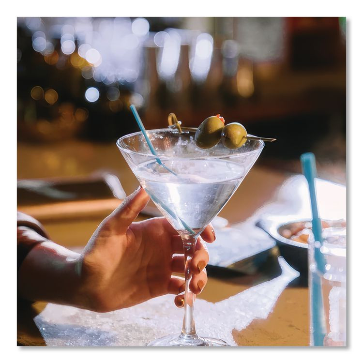 WINCUP CORPORATION phade™ 511181 Marine Biodegradable Stir Straws, 5", PHA, Ocean Blue, 1,000/BX, 6 Boxes/Carton