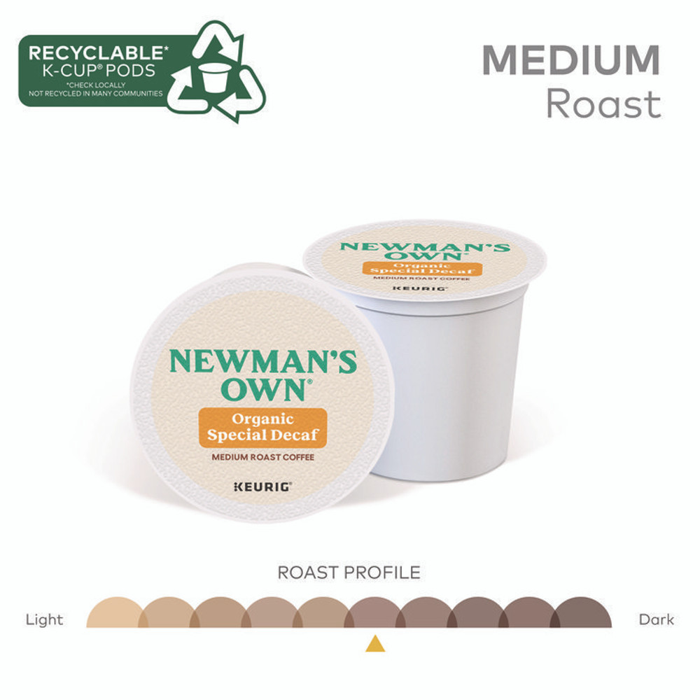 KEURIG DR PEPPER Newman's Own® Organics 4051 Special Decaf K-Cups, 24/Box