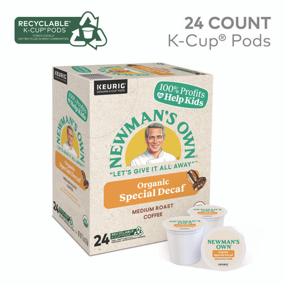 KEURIG DR PEPPER Newman's Own® Organics 4051 Special Decaf K-Cups, 24/Box