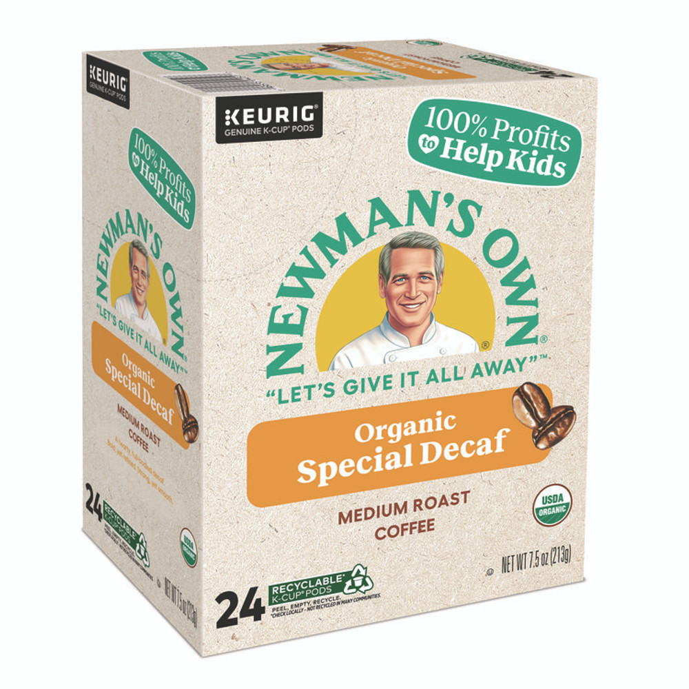 KEURIG DR PEPPER Newman's Own® Organics 4051 Special Decaf K-Cups, 24/Box