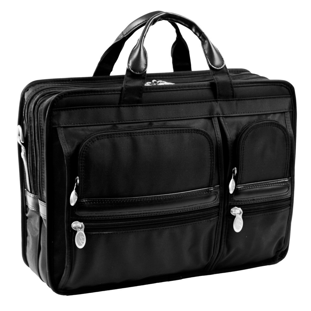 MCKLEIN COMPANY, LLC 58435 McKlein Hubbard Nylon Briefcase, Black