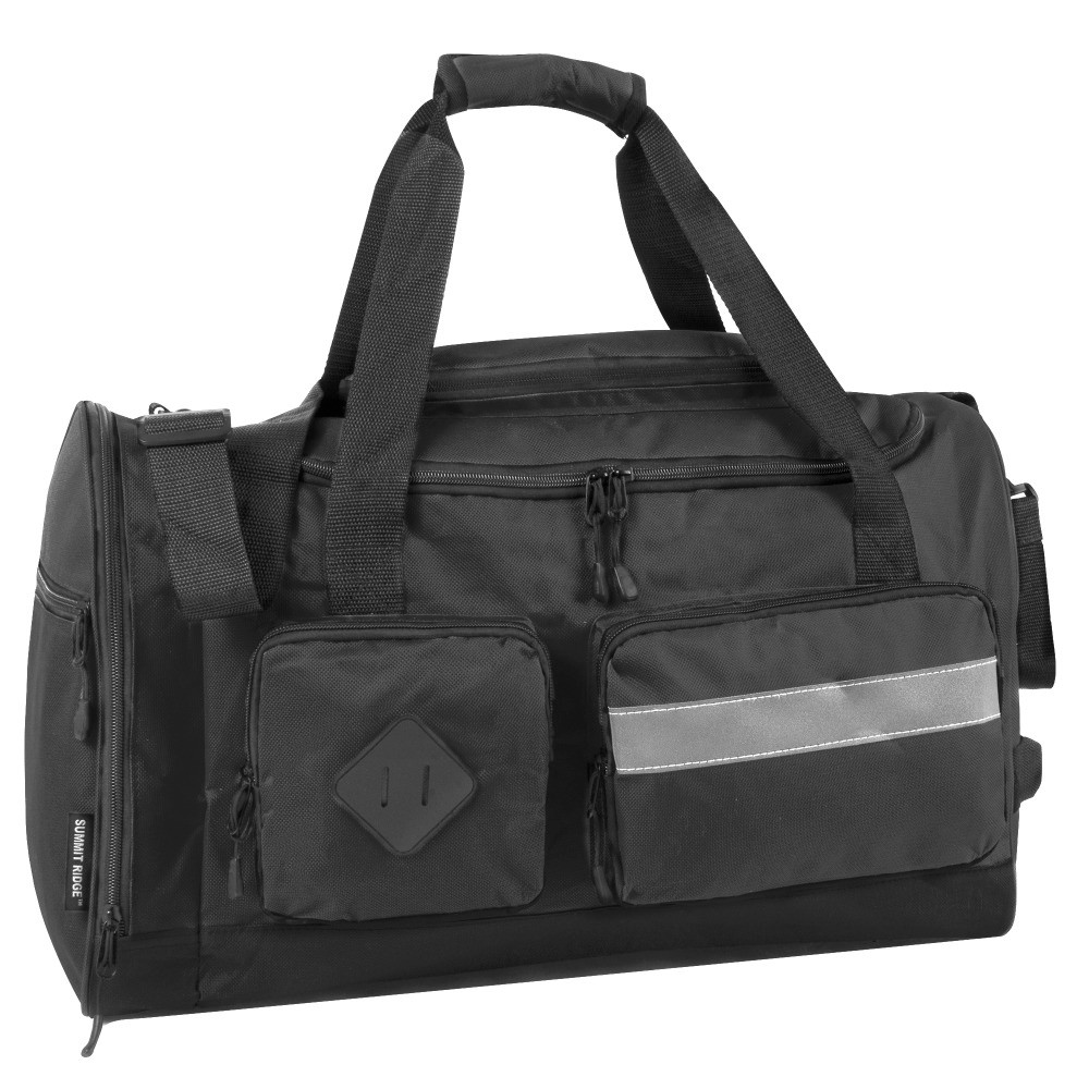 A.D. SUTTON & SONS/PACESETTER Summit Ridge 7030BLK  Polyester Duffel, 12inH x 20inW x 9inD, Black