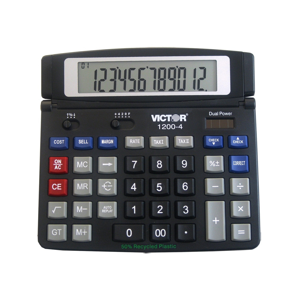 VICTOR TECHNOLOGY Victor 1200-4  1200-4 Professional Desktop Calculator