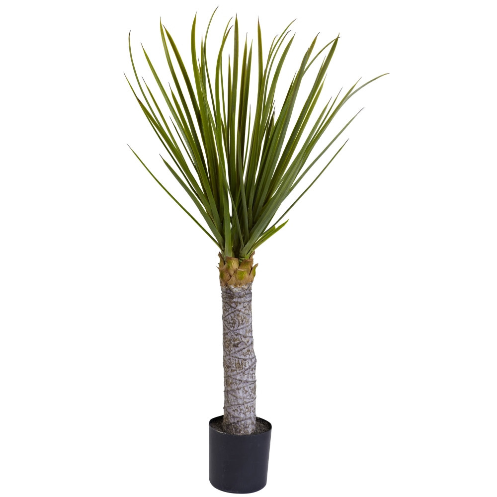 NEARLY NATURAL INC. Nearly Natural 5438  3ftH Plastic Yucca Tree With Pot, Green