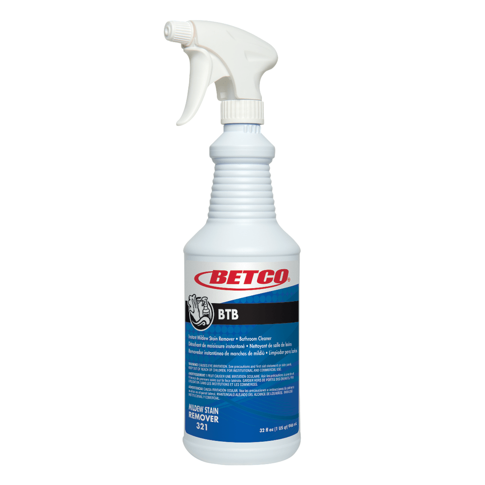 BETCO CORPORATION Betco 3211200  BTB Mildew Stain Remover, 32 Oz Bottle, Case Of 12