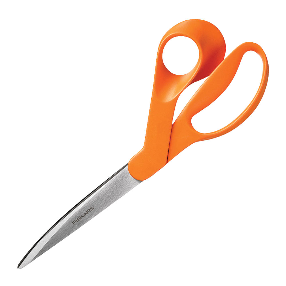 FISKARS INC Fiskars 1944101008  Premier Heavy-Duty Scissors, 9in, Pointed, Orange