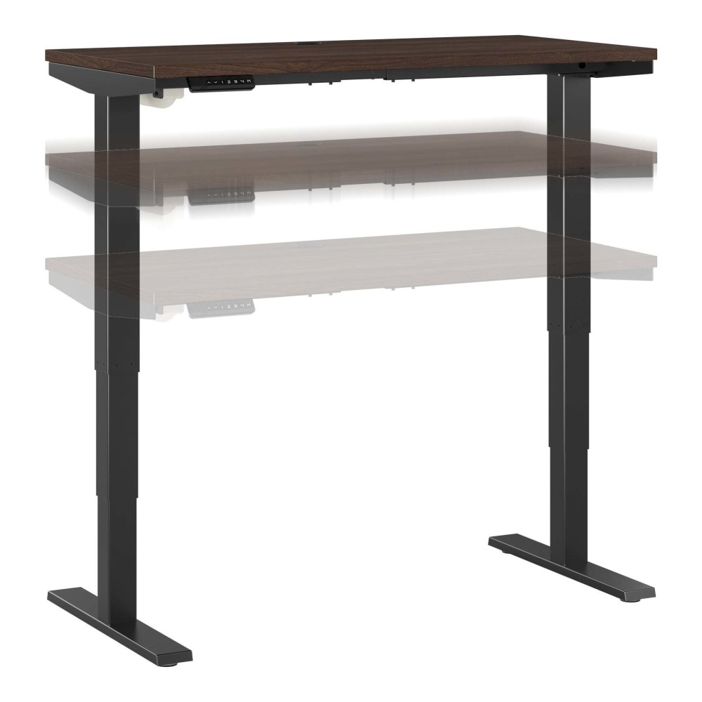 BUSH INDUSTRIES INC. M4S4824BWBK Bush Business Furniture Move 40 Series Electric 48inW x 24inD Electric Height-Adjustable Standing Desk, Black Walnut/Black, Standard Delivery