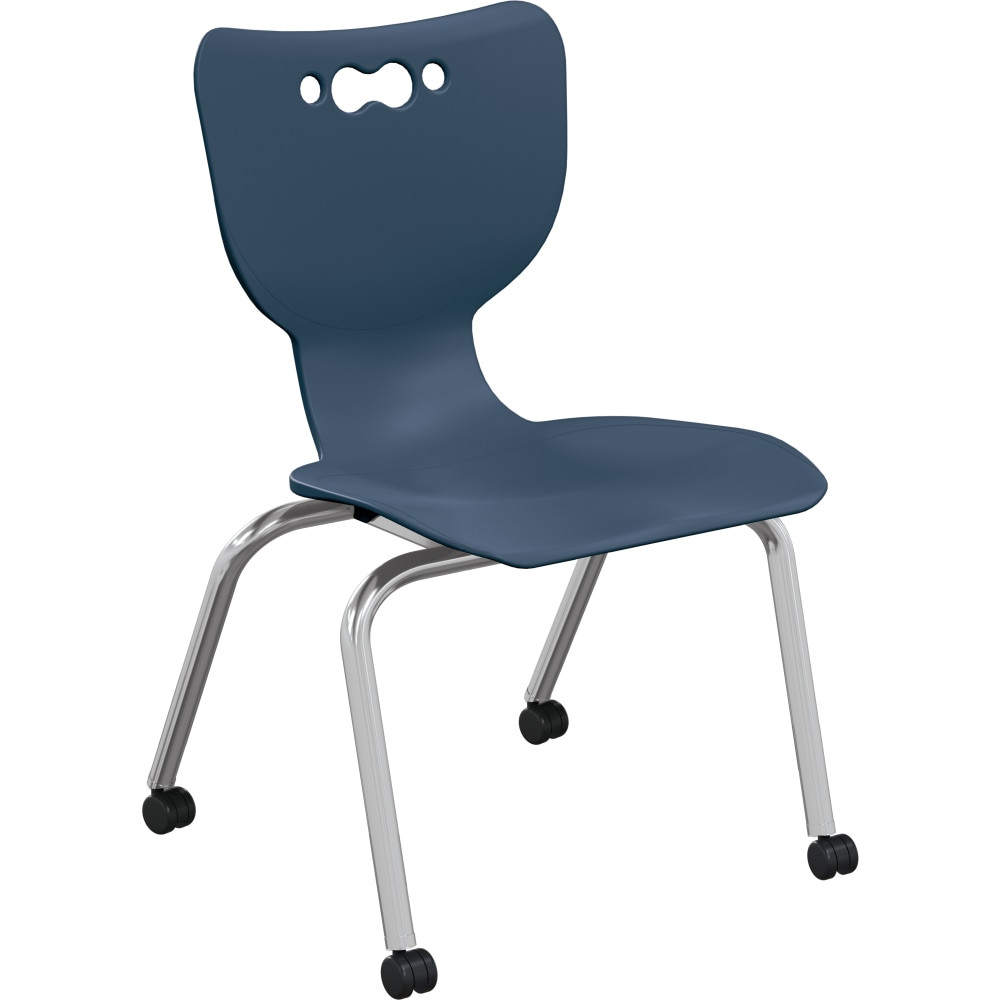 MOORECO INC MooreCo 54316-1-NAVY-NA-CH-HC  Hierarchy No Arms Casters Chair, Navy