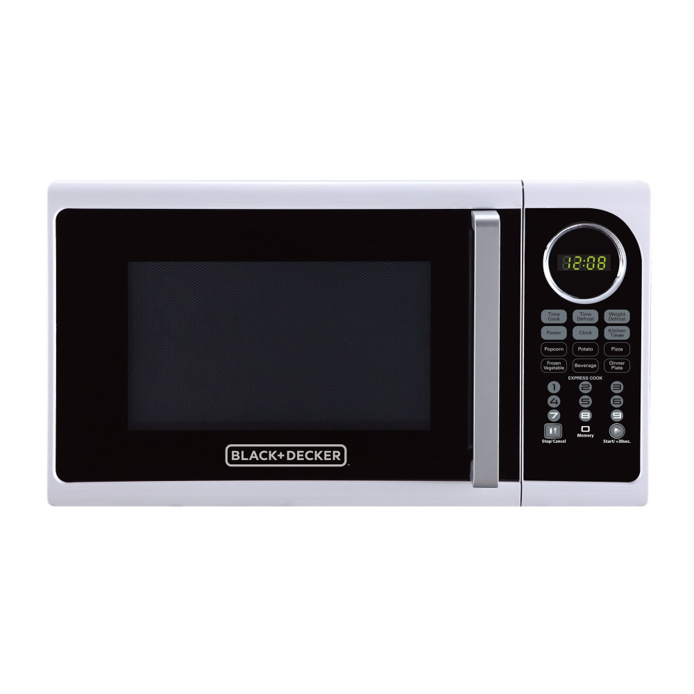 MIDEA USA, INC. Black+Decker EM925ACP-P1  EM925ACP-P1 0.9 Cu Ft Pull Handle Microwave, White