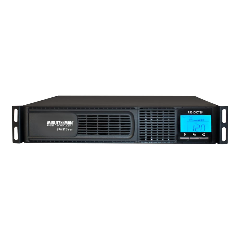 MINUTEMAN PRO750RT2U  PRO750RT2U - PRO-RT Series - UPS (rack-mountable / external) - AC 120 V - 525 Watt - 750 VA - USB - output connectors: 8 - 2U