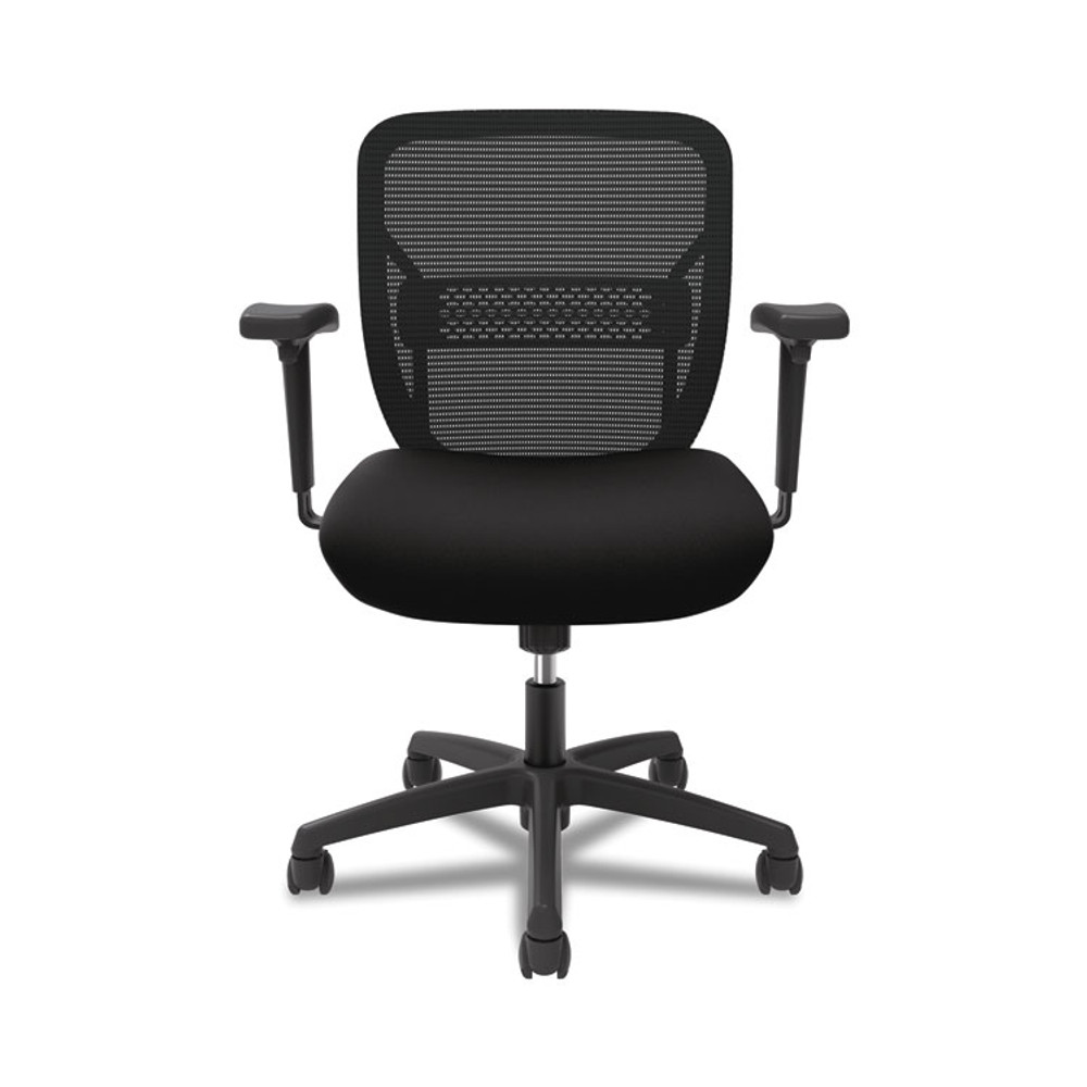 HON COMPANY GVFMZ1ACCF10 Gateway Mid-Back Task Chair, Supports Up to 250 lb, 17" to 22" Seat Height, Black