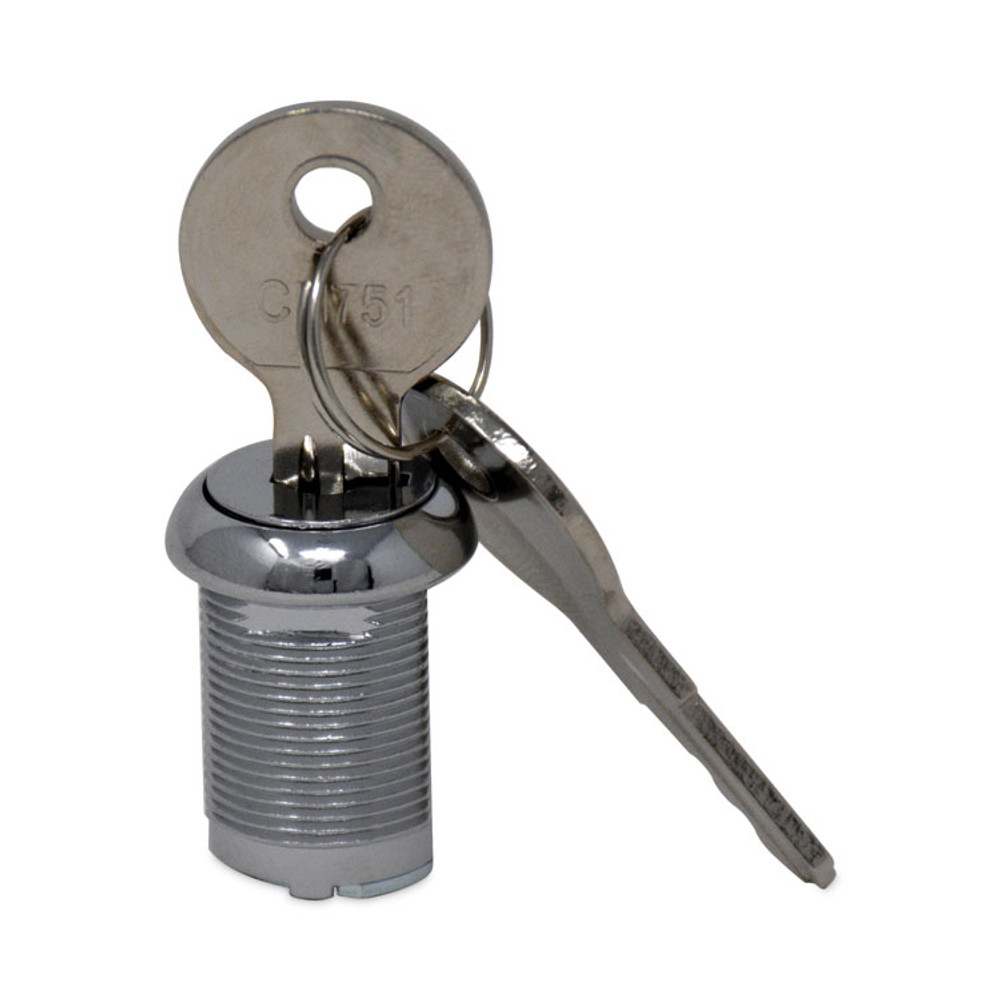 RUBBERMAID COMMERCIAL PROD. FG9T73M20000 Replacement Lock and Keys for Cleaning Carts, Silver