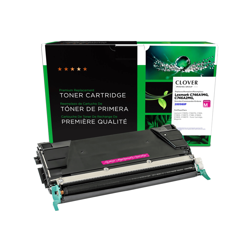 CLOVER TECHNOLOGIES GROUP, LLC Office Depot 200980P  Remanufactured Magenta Toner Cartridge Replacement For Lexmark C746, ODC746M